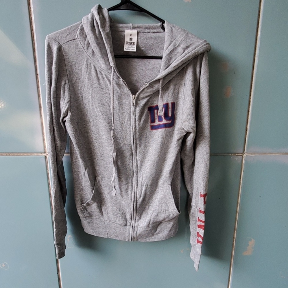 PINK NFL New York Giants Hooded Zip Up Jacket